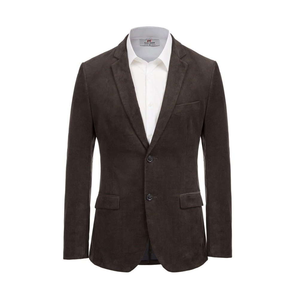 PJ PAUL‎ JONES Mens Brown Corduroy Blazer Jacket Size Large New With Tags